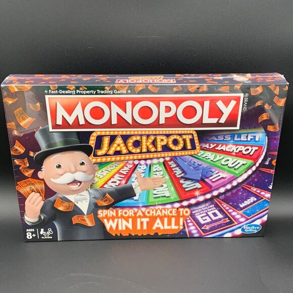 Monopoly Jackpot Board Game Ages 8+ For 2-4 Players Hasbro New Sealed - Picture 1 of 5